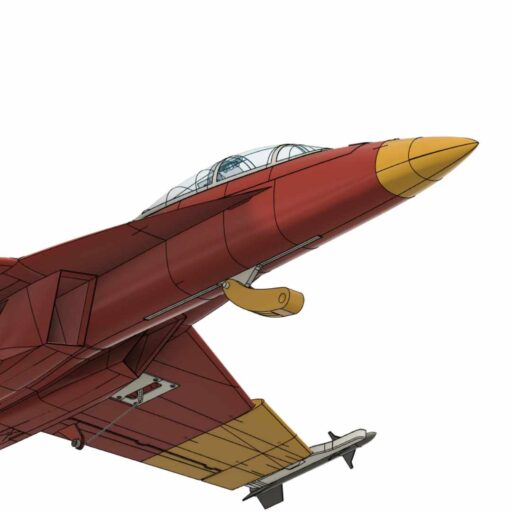 The OWL F-18 70mm EDF 3D printed RC plane is a high-performance jet designed for versatility and durability. This special edition includes two complete sets of STL and G-code files, specifically optimized for either LW-PLA or standard PLA. | OWLplane