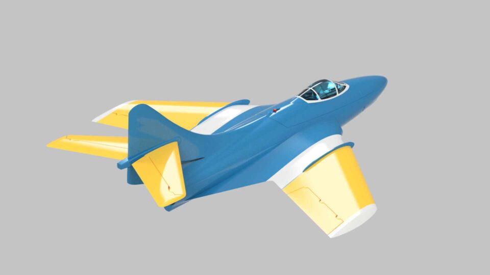 OWL F9F Cougar 64mm EDF 3D printed RC plane