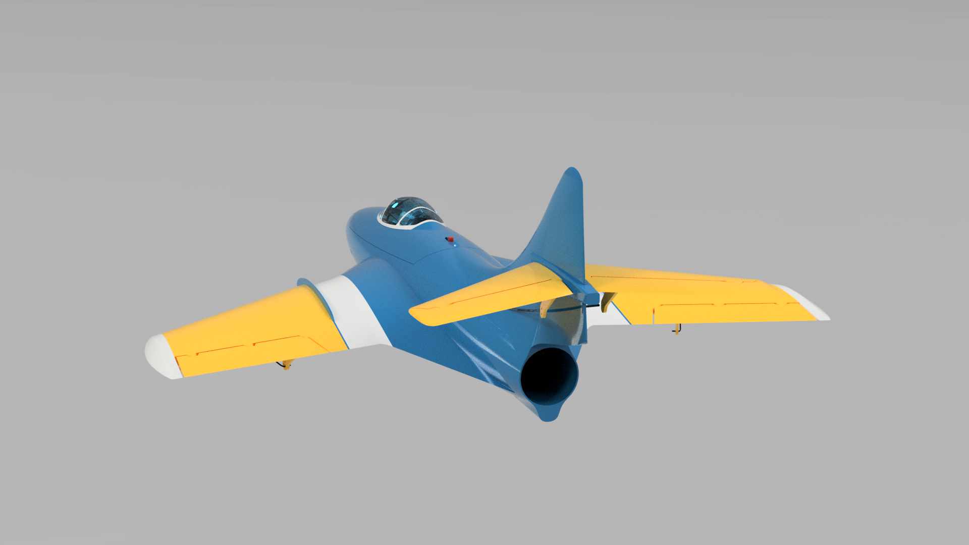 OWL F9F Cougar 64mm EDF 3D printed RC plane