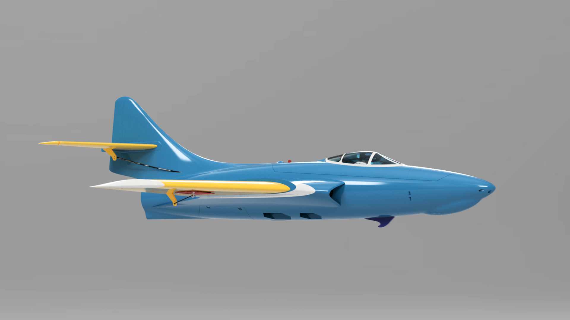 OWL F9F Cougar 64mm EDF 3D printed RC plane