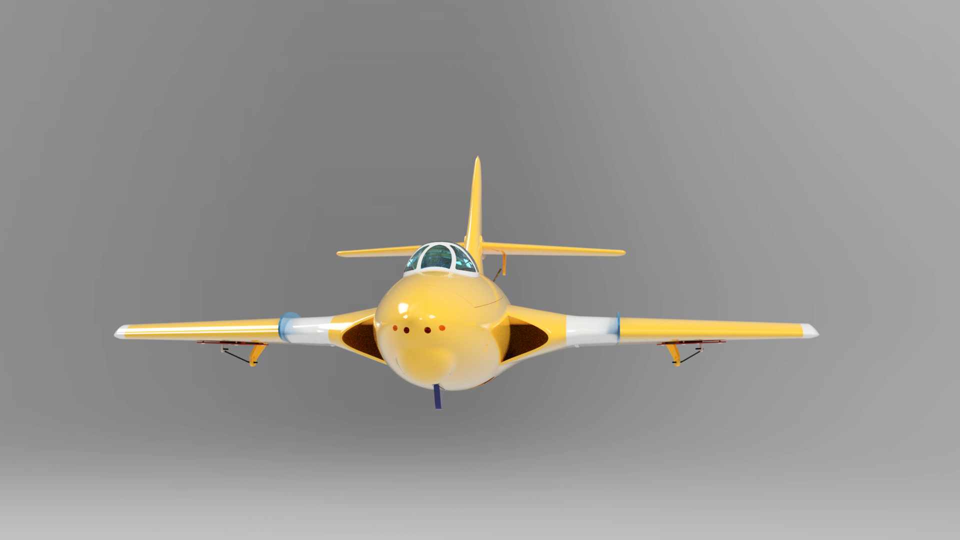 OWL F9F Cougar 70mm EDF 3D printed RC plane