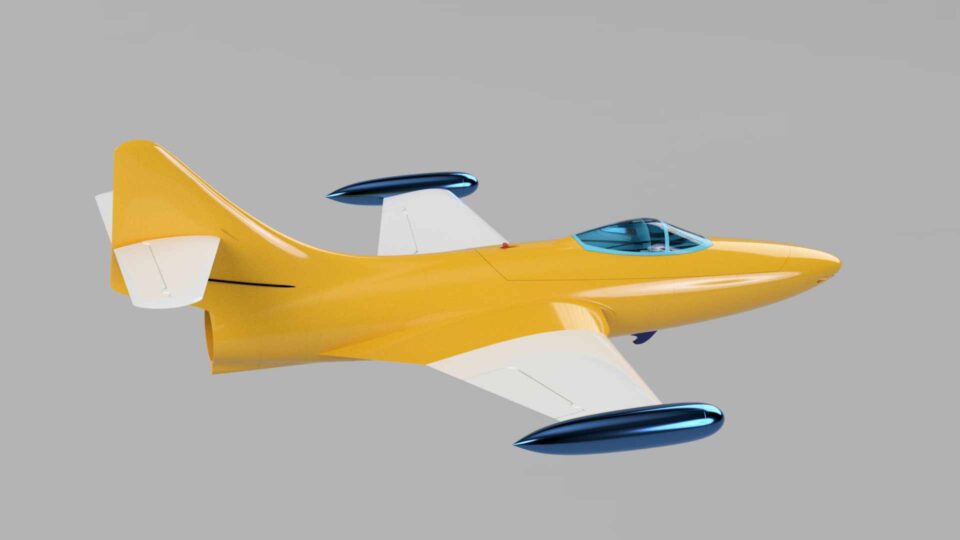 OWL F9F Panther 70mm EDF 3D printed RC plane